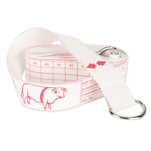 zerodis 2.5m cattle body weight tape measure, portable bust weight contrast ruler farm equipment for animal livestock body weight