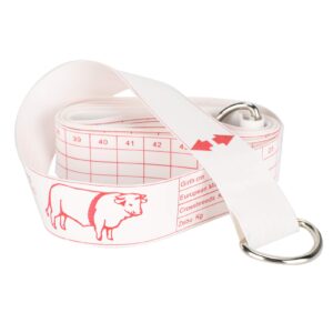 Zerodis 2.5m Cattle Body Weight Tape Measure, Portable Bust Weight Contrast Ruler Farm Equipment for Animal Livestock Body Weight