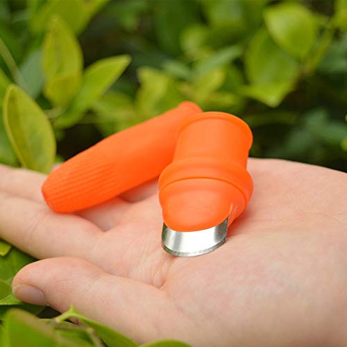 JF-XUAN Shear Tool Thumb Cutter Separator Finger Tool Picking Equipment Easy To Cut In Labor-saving For Garden Harvesting Plants Gardening BV789 (Color : S long)