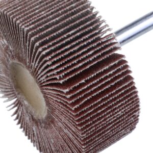 20 Pack Abrasive Flap Wheel Sander Set, Mixflor 2”X 1” X1/4” Shank Flap Wheels–5 Pcs of Each 60 80 120 and 240 Grits Aluminum Oxide Flap Wheel Sander for Drill