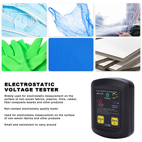 Electricity Field Meter, JED100 Electrostatic Voltage Tester Non-Woven Fabric Static Electrostatic Field Meter