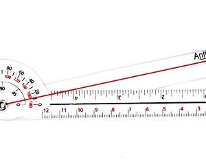 AnthroFlex 8 Piece Goniometer Set with 6 Goniometers, Tape Measure, Transport Bag