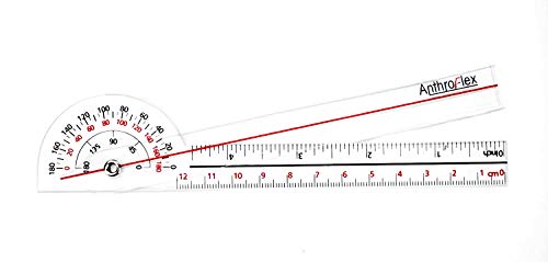 AnthroFlex 8 Piece Goniometer Set with 6 Goniometers, Tape Measure, Transport Bag