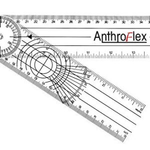 AnthroFlex 8 Piece Goniometer Set with 6 Goniometers, Tape Measure, Transport Bag