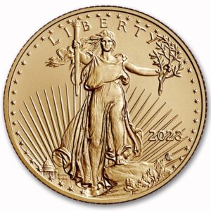 2023 1/4 oz American Eagle Gold Bullion Coin Brilliant Uncirculated with Certificate of Authenticity $10 BU