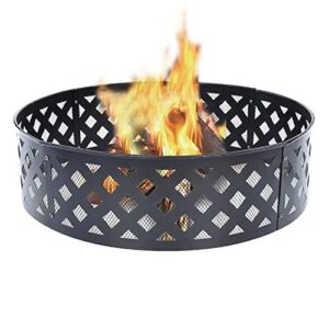 Style Selections GT 30-in Lattice Fire Ring