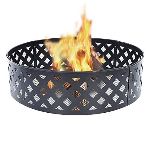 Style Selections GT 30-in Lattice Fire Ring