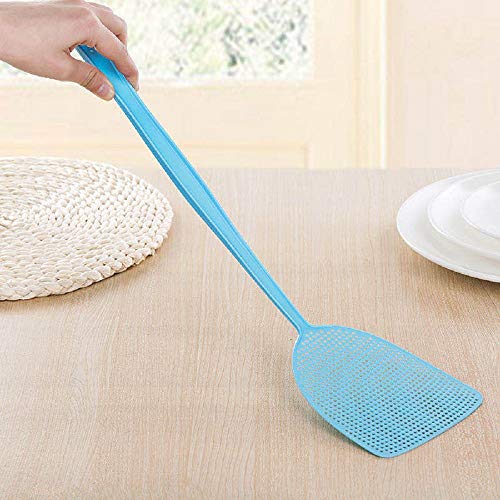 Chelory Fly Swatter, 6 Pack Plastic Manual Fly Swat Set Heavy Duty with Long Strong Handle Fly Swatters Assorted Colors Multi Pack