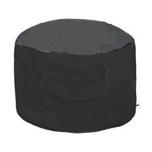 rmraycover round fire pit cover - waterproof 600d polyster material with pu coating , patio outdoors firepit covers round (round 51d×24h inch)