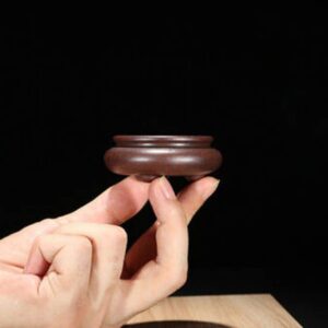 LOOPIG Round Chinese Yixing Zisha Mame Bonsai Pot 5.7x5.7x2.5cm