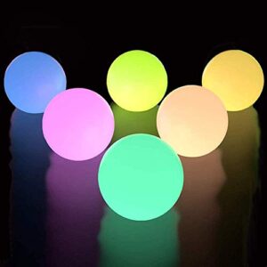 smartonica floating light 6 pack 16 colors pond ball lights with remote control 3 lighting modes 3 inch waterproof hot tub led lights kids night light ball lamp for pool party decor