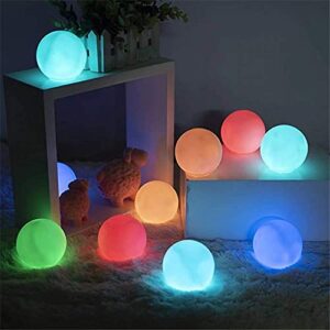 SMARTONICA Floating Light 6 Pack 16 Colors Pond Ball Lights with Remote Control 3 Lighting Modes 3 inch Waterproof Hot Tub LED Lights Kids Night Light Ball Lamp for Pool Party Decor