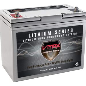 VMAX LFP22-1255 Lithium 22NF Battery LiFePO4 704Wh 12V 55AH w/BMS Deep Cycle Li-Iron Battery Ideal for Off-Grid Solar Panel Charge Wind Energy 9" L x 5.5" W x 8.2" H