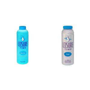 leisure time spa care bundle - bright and clear cleanser (32 fl oz) + enzyme simple care (32 fl oz)