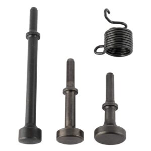 4 pcs air hammer bits accessories including 3pcs 0.401'' (10mm) shank pneumatic chisel air hammers and 1pc spring