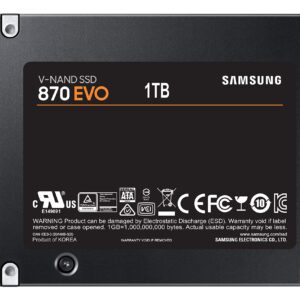 Samsung 870 EVO 1TB SATA 2.5" Internal Solid State Drive (SSD) (MZ-77E1T0)