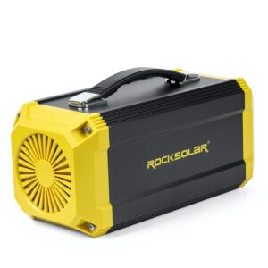 ROCKSOLAR Portable Power Station 300W Utility RS630A - 333Wh Backup Lithium Battery, Solar Generator Power Supply with AC/USB/12V DC Outlets for Camping, RV, Home, Outdoor, Emergency