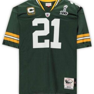 Charles Woodson Green Bay Packers Autographed Green Mitchell & Ness Super Bowl XLV Throwback Authentic Jersey with "SB XLV Champs" Inscription - Autographed NFL Jerseys