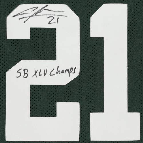 Charles Woodson Green Bay Packers Autographed Green Mitchell & Ness Super Bowl XLV Throwback Authentic Jersey with "SB XLV Champs" Inscription - Autographed NFL Jerseys