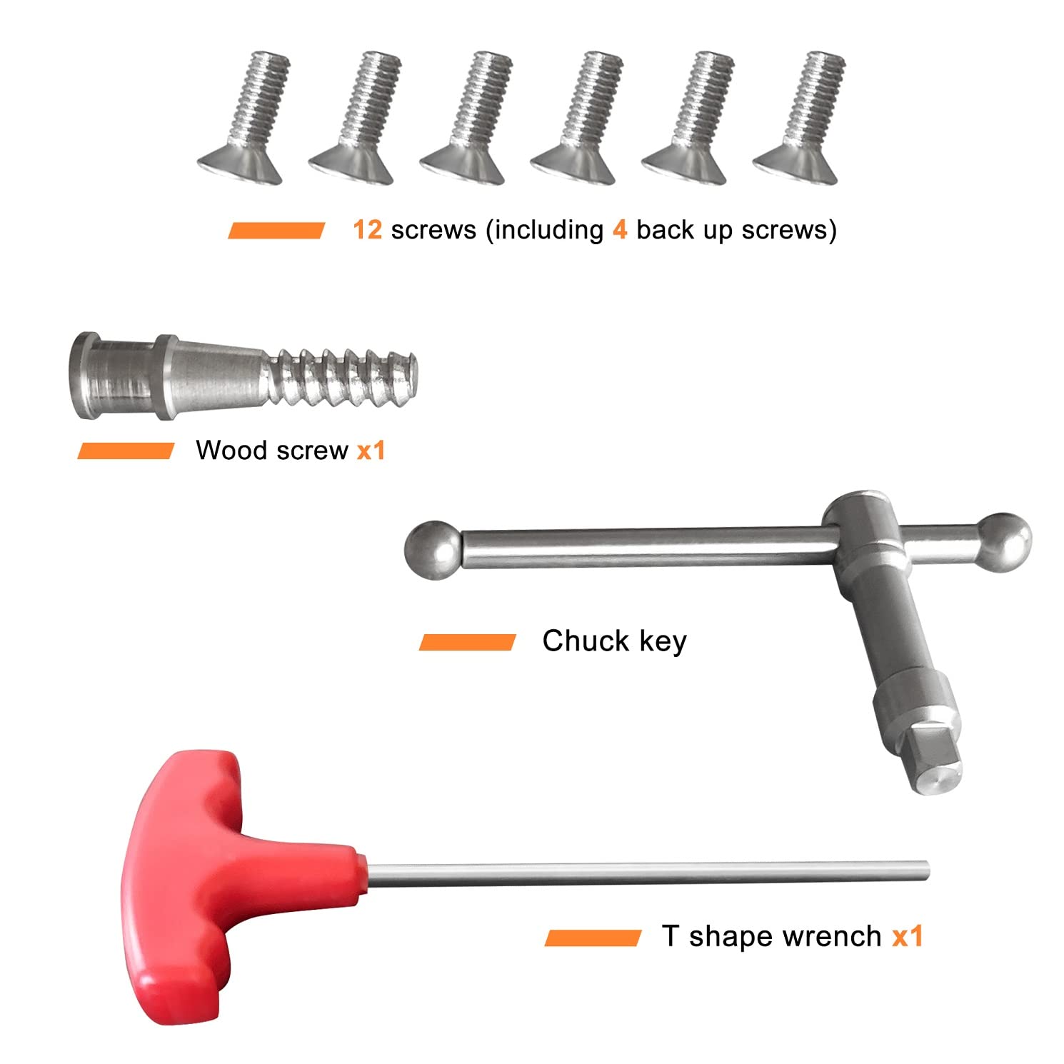 Wood Lathe Chuck Set 1" x 8 tpi， 4 inch 4 jaw self-Centering Woodturning Chuck for Lathe