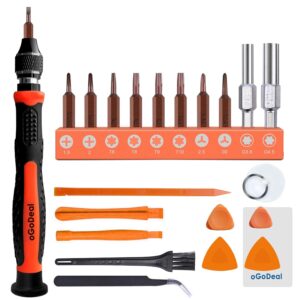 ogodeal triwing screwdriver set for nintendo switch t6 t8 t9 t10 torx security screwdriver kit for ps5,ps4, xbox 360, xbox one,switch lite, joycon,wii,n64 & controller, ps4 cleaning repair tool kit