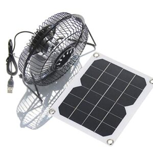 solar ventilator 5w 6inch usb solar panel powered fan for camping caravan yacht greenhouse dog house chicken house ventilator