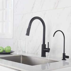 Apaix Drinking Water Faucet Matte Black, Kitchen Water Purifier Faucet for Non-Air Gap Reverse Osmosis Water Filtration System