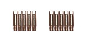 chicago electric flux 125 welder 63582 63583 mig gun parts nozzle liner tip 2150 (10-pk tips .035)