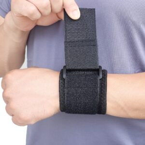 YUNYILAN 2 PCS Wrist Brace for Carpel Tunnel,Comfortable Wrist Band Provide Extra Wrist Support Help Sprained Sore,Arthritis,Tunnel Syndrome,Ganglion Cyst,Relief Wrist Compressio (Black)