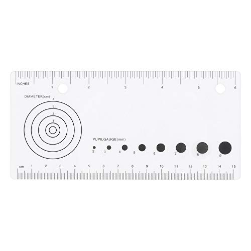 Edtape Wound Measurement Tools Wound Measuring Ruler Medical Ruler Wound Measuring Tool EMI Medical Ruler with Pupil Gauge Reference Guide