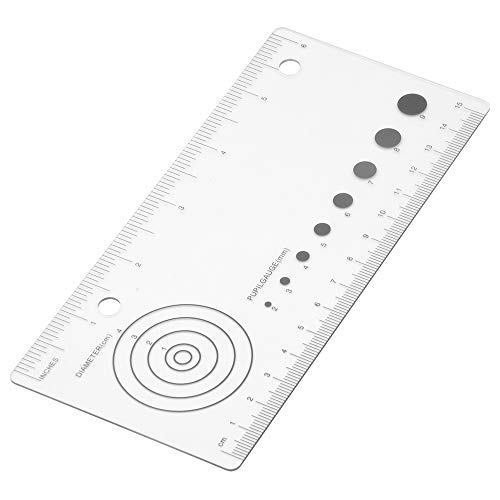 Edtape Wound Measurement Tools Wound Measuring Ruler Medical Ruler Wound Measuring Tool EMI Medical Ruler with Pupil Gauge Reference Guide