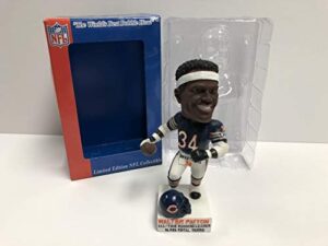 walter payton all time rushing leader sweetness limited edition (dark jersey) bobble bobblehead