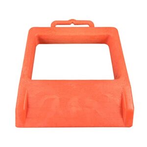 ROBLOCK Pallet Jack Chock Heavy Duty Wheel Chock, Pallet Jack Stopper for Truck 14.2" Length x 11.2" Width x 2" Height (1 Pack, Orange)