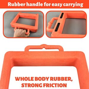 ROBLOCK Pallet Jack Chock Heavy Duty Wheel Chock, Pallet Jack Stopper for Truck 14.2" Length x 11.2" Width x 2" Height (1 Pack, Orange)