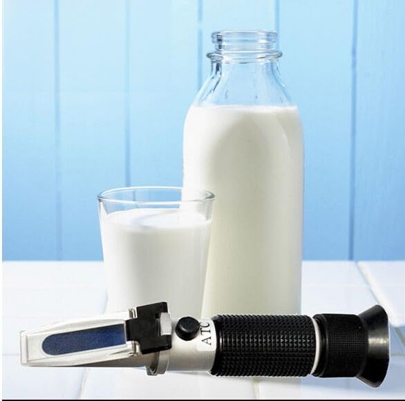 FVRYCA Milk Refractometer with ATC Milk Testing Equipment Easy to Test Milk Scale Range 0-20%