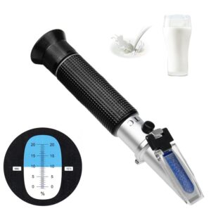 FVRYCA Milk Refractometer with ATC Milk Testing Equipment Easy to Test Milk Scale Range 0-20%