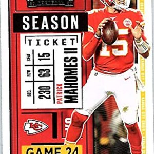 2020 PANINI CONTENDERS SEASON TICKET #2 PATRICK MAHOMES II CHIEFS FOOTBALL NFL OFFICIAL PANINI NFL TRADING CARD