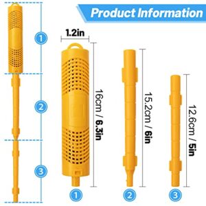 4 Pack Spa in-Filter Mineral Sticks Parts Cartridge Sticks for Hot Tub Spa Swimming Pool Fish Pond Filter Cartridge, Last for 4 Months (Blue & Yellow)
