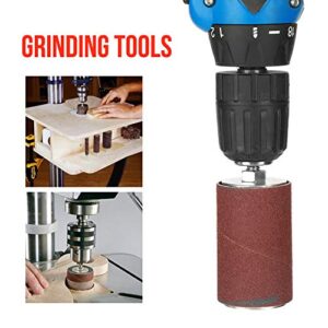 125 Speed Drum Sander Kit, Spindle Sanding Drum Sander Tool Kit Set with Case for Drill Press, for Sanding Contours, Flexible Shaft, Home Improvement