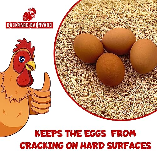 Backyard Barnyard 12 Pack Chicken Nesting Box Pad Made in USA! 13 x 13 Excelsior Liner for Coop Aspen Hay Fiber Poultry Bedding for Egg Laying Hens Pollos Chook