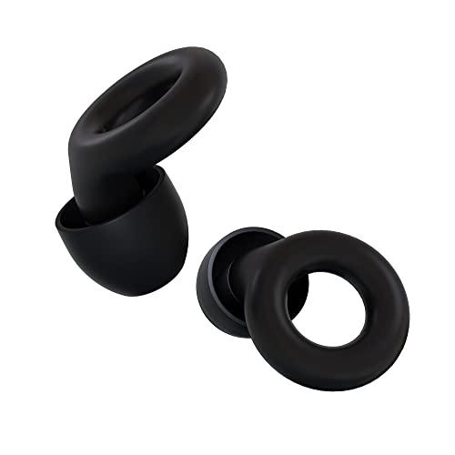 Loop Experience Ear Plugs for Concerts – High Fidelity Hearing Protection for Noise Reduction, Motorcycles, Work & Noise Sensitivity – 8 Ear Tips in XS, S, M, L – 18dB Noise Cancelling - Black