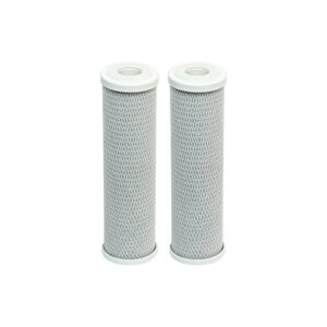 cfs – 2 pack whole house water filter cartridges, carbon filter for cleaner water at home – remove bad taste & odor – whole house replacement water filter cartridge - 5 micron - white