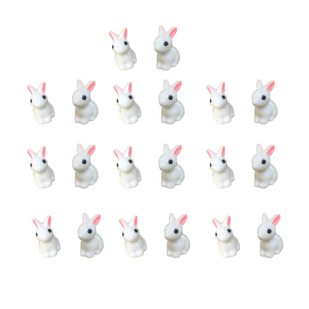 20pcs Collection White Miniature