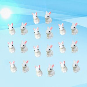 20pcs Collection White Miniature