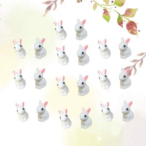 20pcs Collection White Miniature