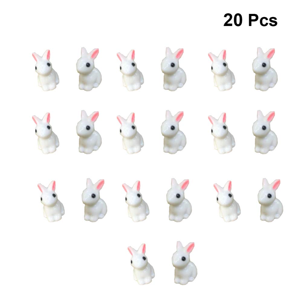 20pcs Collection White Miniature