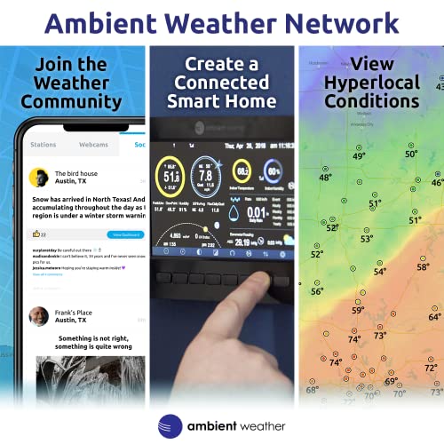 Ambient Weather WH31L Lightning Detector for Models WS-2000, WS-5000