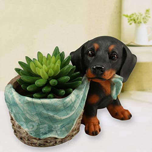 1PC resin flower pot Resin Container desktop decor Desktop Candle Holder Plant Holder Pottery planter flower pots Unique Pot desk topper lovely flower pot Cartoon flower pot stand