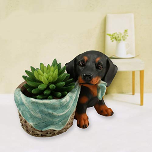 1PC resin flower pot Resin Container desktop decor Desktop Candle Holder Plant Holder Pottery planter flower pots Unique Pot desk topper lovely flower pot Cartoon flower pot stand