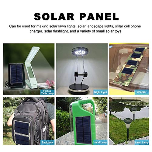 3Pcs Mini Solar Panel DC 6V Polysilicon Solar Cell Charger Module Solar DIY System Kits with 30cm Cable